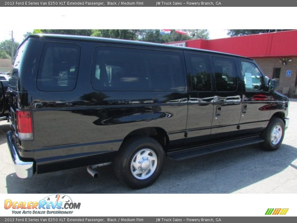 2013 Ford E Series Van E350 XLT Extended Passenger Black / Medium Flint Photo #5