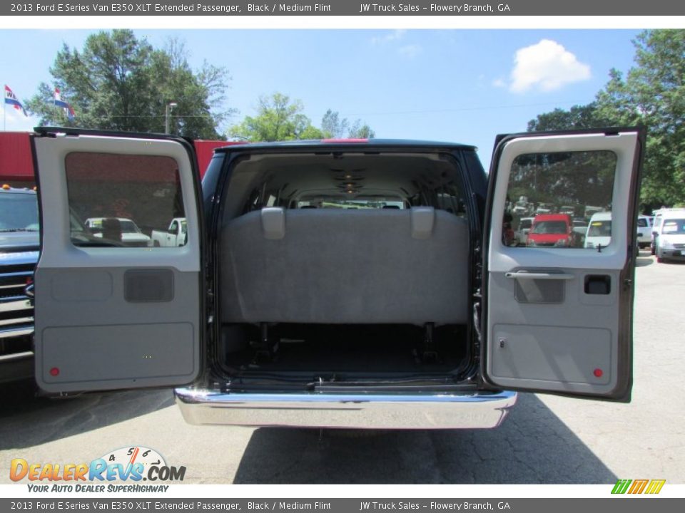2013 Ford E Series Van E350 XLT Extended Passenger Black / Medium Flint Photo #8