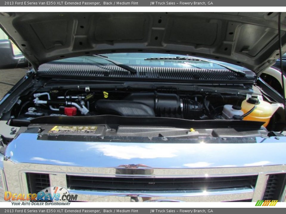 2013 Ford E Series Van E350 XLT Extended Passenger Black / Medium Flint Photo #12