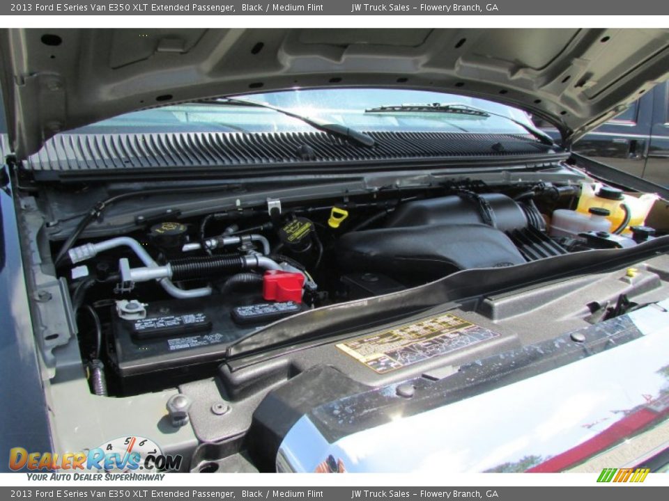 2013 Ford E Series Van E350 XLT Extended Passenger Black / Medium Flint Photo #13