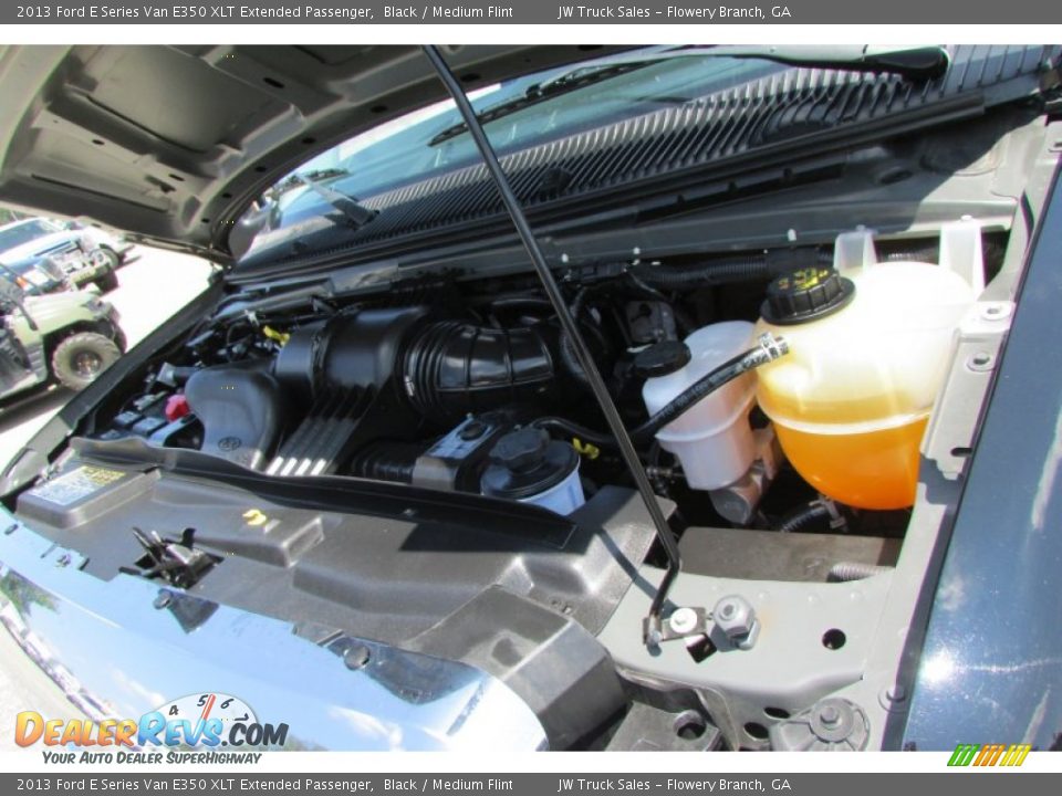 2013 Ford E Series Van E350 XLT Extended Passenger Black / Medium Flint Photo #14