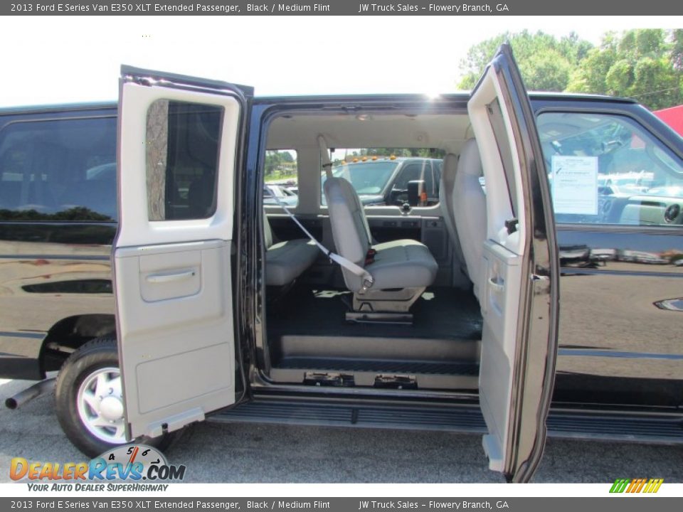 2013 Ford E Series Van E350 XLT Extended Passenger Black / Medium Flint Photo #16
