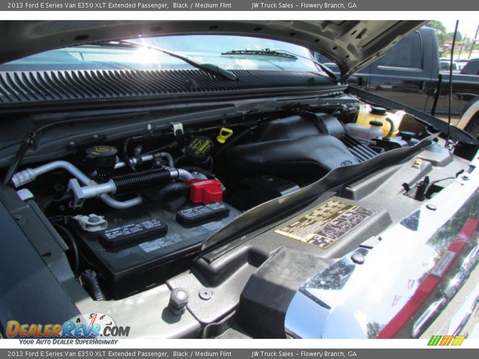 2013 Ford E Series Van E350 XLT Extended Passenger Black / Medium Flint Photo #19