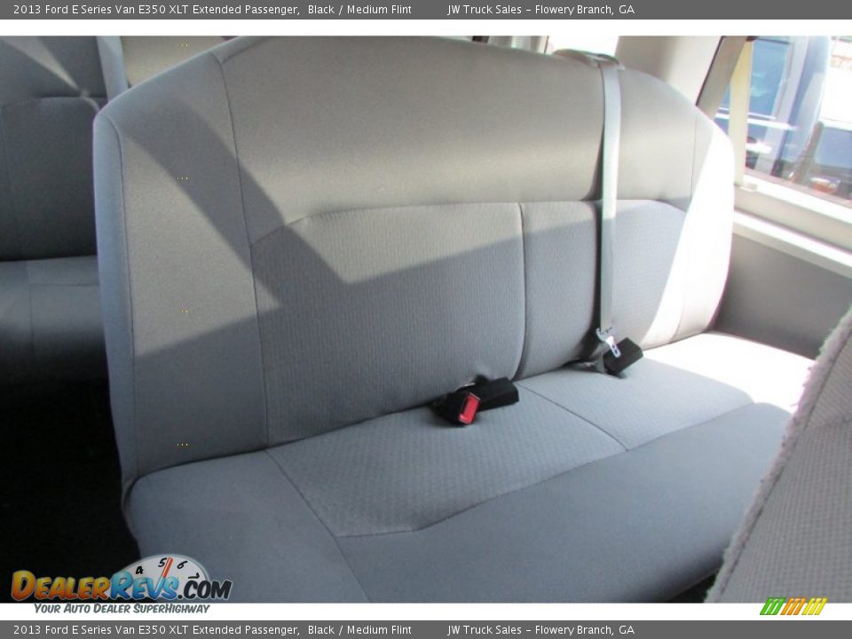 2013 Ford E Series Van E350 XLT Extended Passenger Black / Medium Flint Photo #25