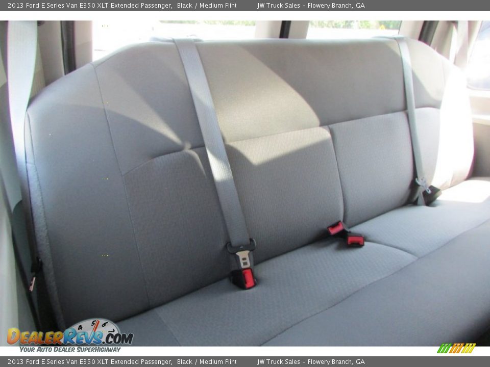 2013 Ford E Series Van E350 XLT Extended Passenger Black / Medium Flint Photo #26