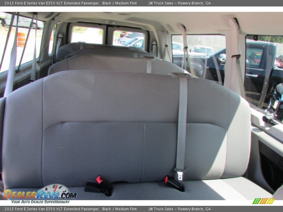 2013 Ford E Series Van E350 XLT Extended Passenger Black / Medium Flint Photo #27