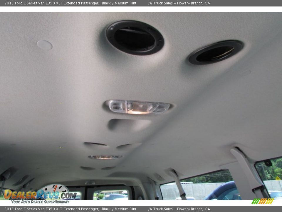 2013 Ford E Series Van E350 XLT Extended Passenger Black / Medium Flint Photo #28