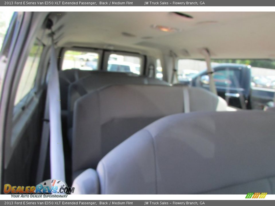 2013 Ford E Series Van E350 XLT Extended Passenger Black / Medium Flint Photo #29