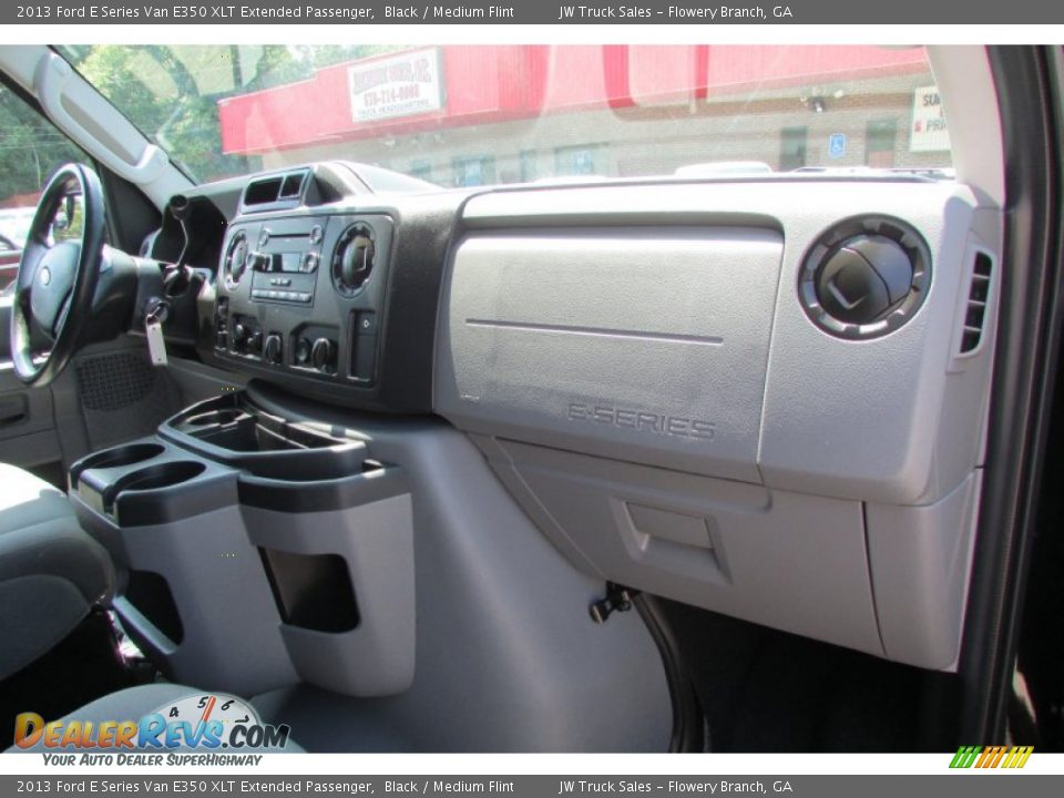 2013 Ford E Series Van E350 XLT Extended Passenger Black / Medium Flint Photo #35