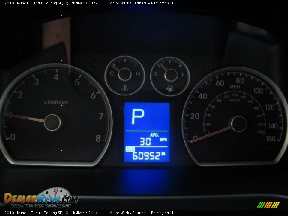 2010 Hyundai Elantra Touring SE Quicksilver / Black Photo #28