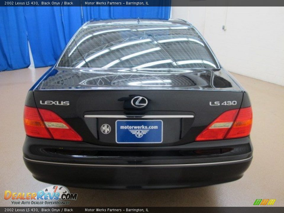 2002 Lexus LS 430 Black Onyx / Black Photo #7