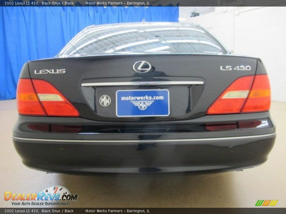 2002 Lexus LS 430 Black Onyx / Black Photo #8