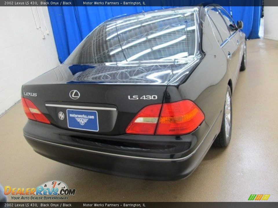 2002 Lexus LS 430 Black Onyx / Black Photo #9