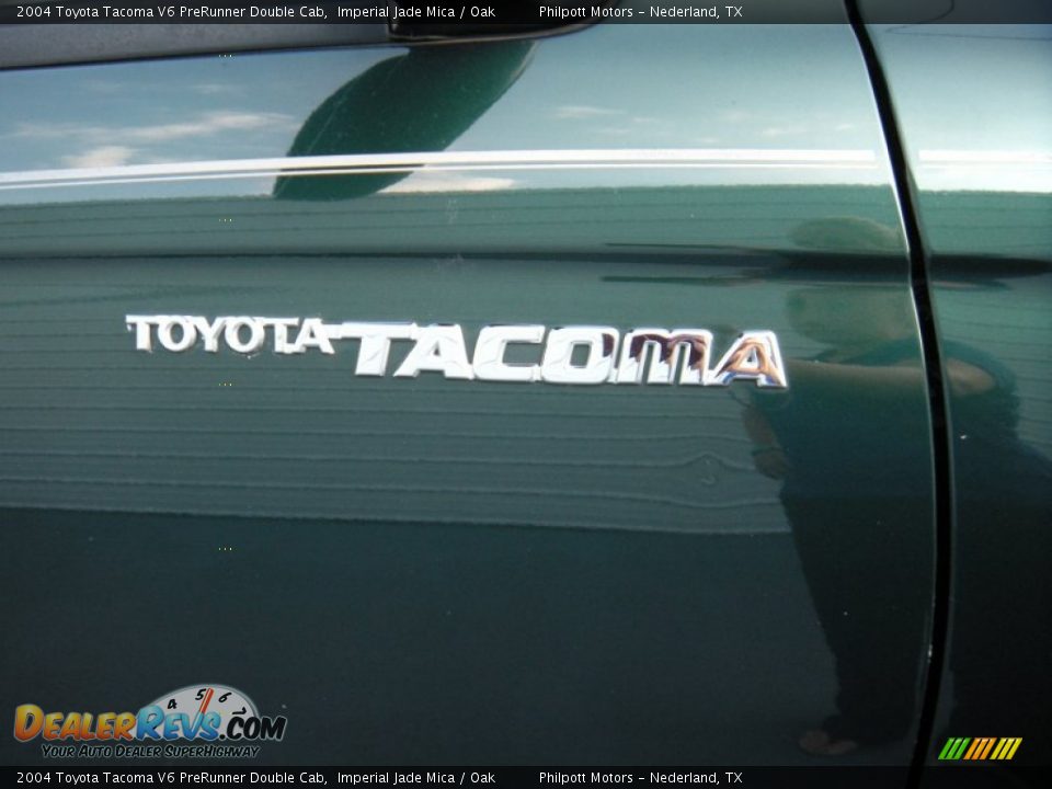 2004 Toyota Tacoma V6 PreRunner Double Cab Imperial Jade Mica / Oak Photo #16