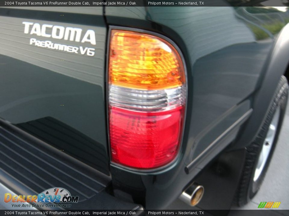 2004 Toyota Tacoma V6 PreRunner Double Cab Imperial Jade Mica / Oak Photo #18