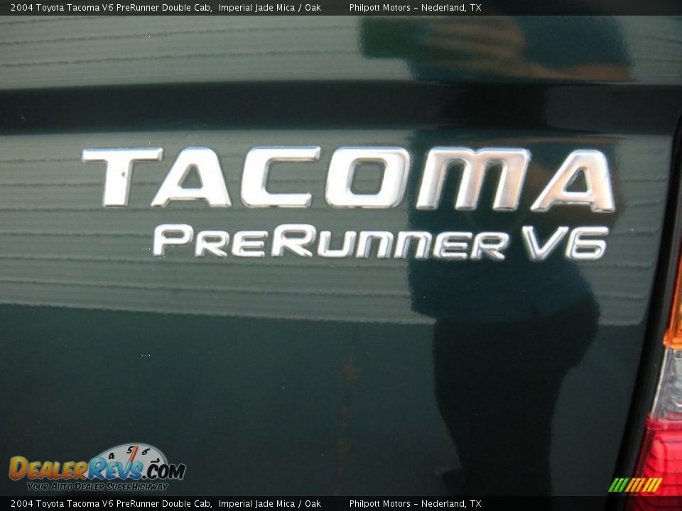 2004 Toyota Tacoma V6 PreRunner Double Cab Imperial Jade Mica / Oak Photo #19