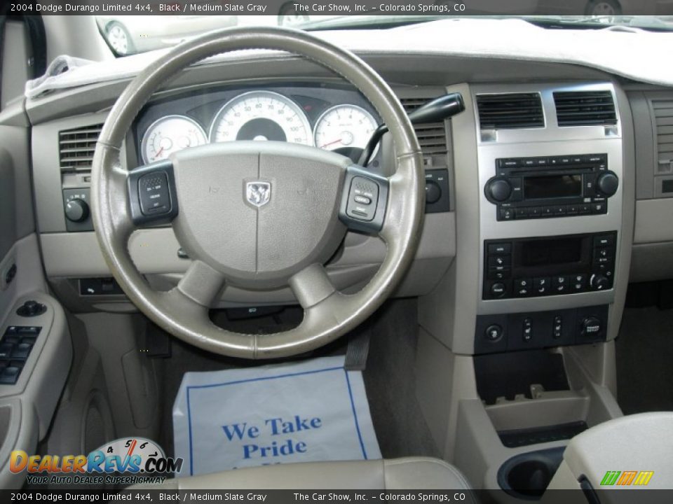 2004 Dodge Durango Limited 4x4 Black / Medium Slate Gray Photo #2