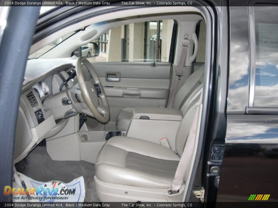 2004 Dodge Durango Limited 4x4 Black / Medium Slate Gray Photo #7