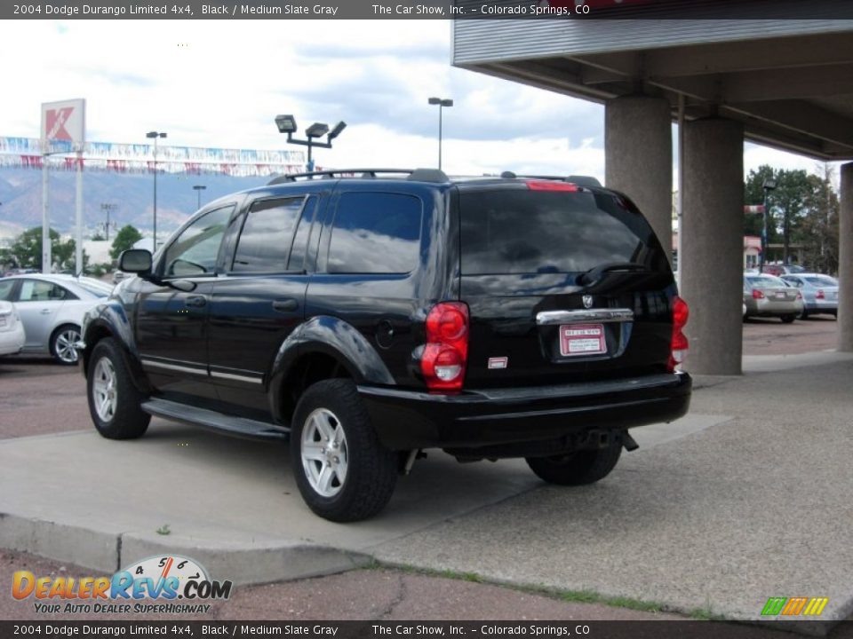 2004 Dodge Durango Limited 4x4 Black / Medium Slate Gray Photo #14