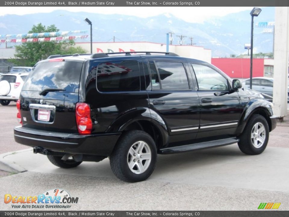 2004 Dodge Durango Limited 4x4 Black / Medium Slate Gray Photo #17