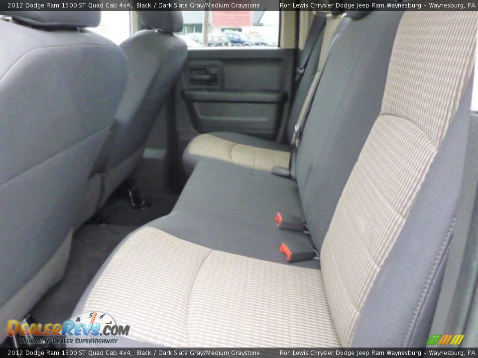2012 Dodge Ram 1500 ST Quad Cab 4x4 Black / Dark Slate Gray/Medium Graystone Photo #12