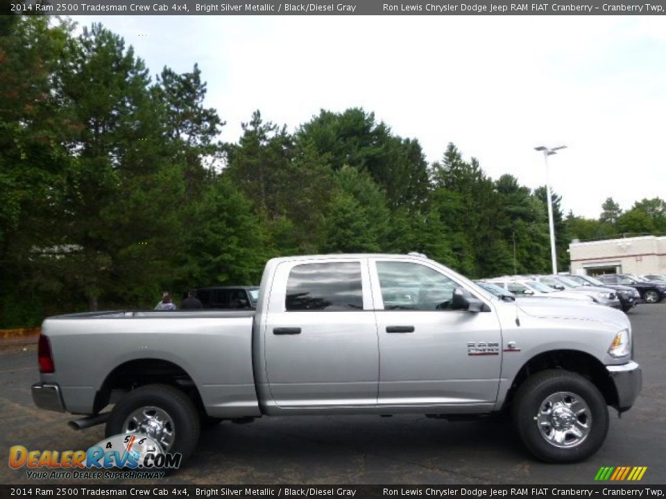 2014 Ram 2500 Tradesman Crew Cab 4x4 Bright Silver Metallic / Black/Diesel Gray Photo #5