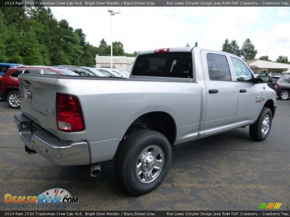 2014 Ram 2500 Tradesman Crew Cab 4x4 Bright Silver Metallic / Black/Diesel Gray Photo #6