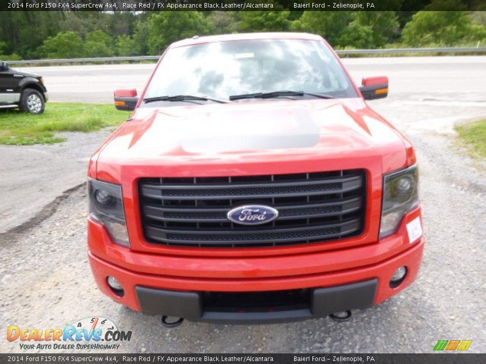 2014 Ford F150 FX4 SuperCrew 4x4 Race Red / FX Appearance Black Leather/Alcantara Photo #3