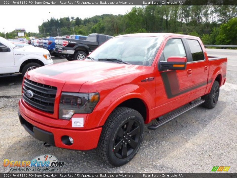 2014 Ford F150 FX4 SuperCrew 4x4 Race Red / FX Appearance Black Leather/Alcantara Photo #4