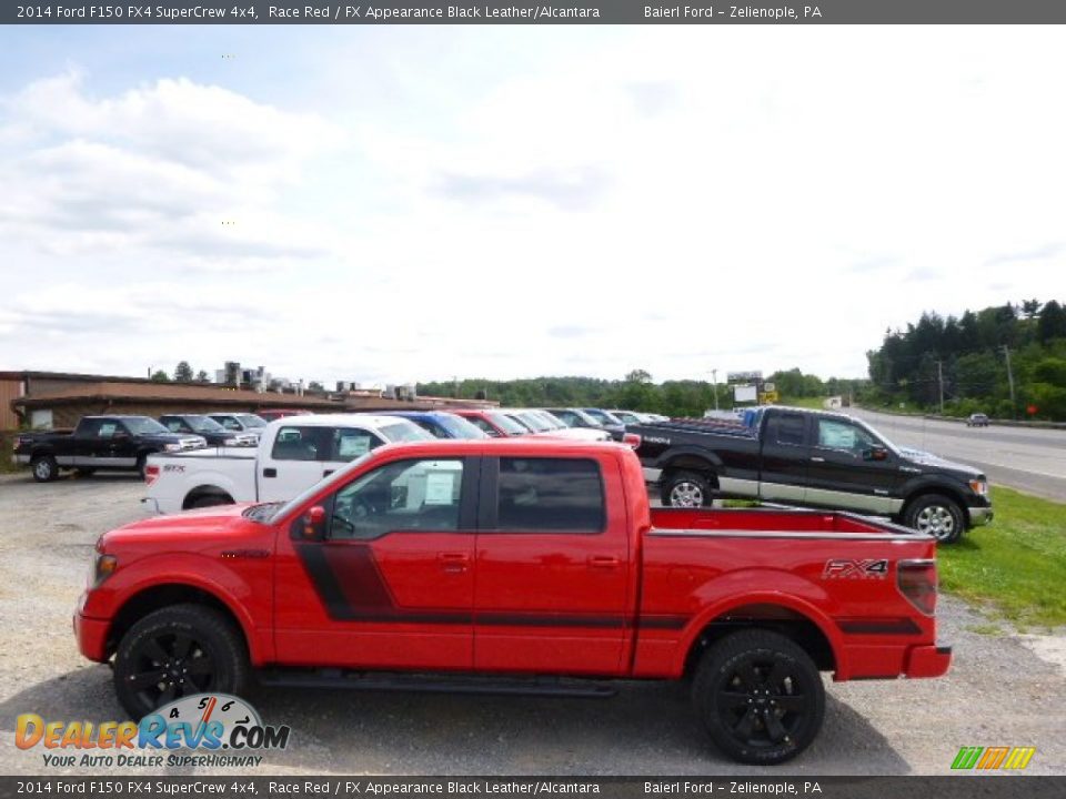2014 Ford F150 FX4 SuperCrew 4x4 Race Red / FX Appearance Black Leather/Alcantara Photo #5