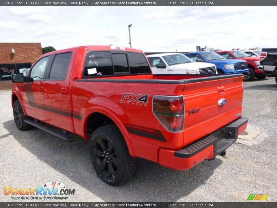 2014 Ford F150 FX4 SuperCrew 4x4 Race Red / FX Appearance Black Leather/Alcantara Photo #6