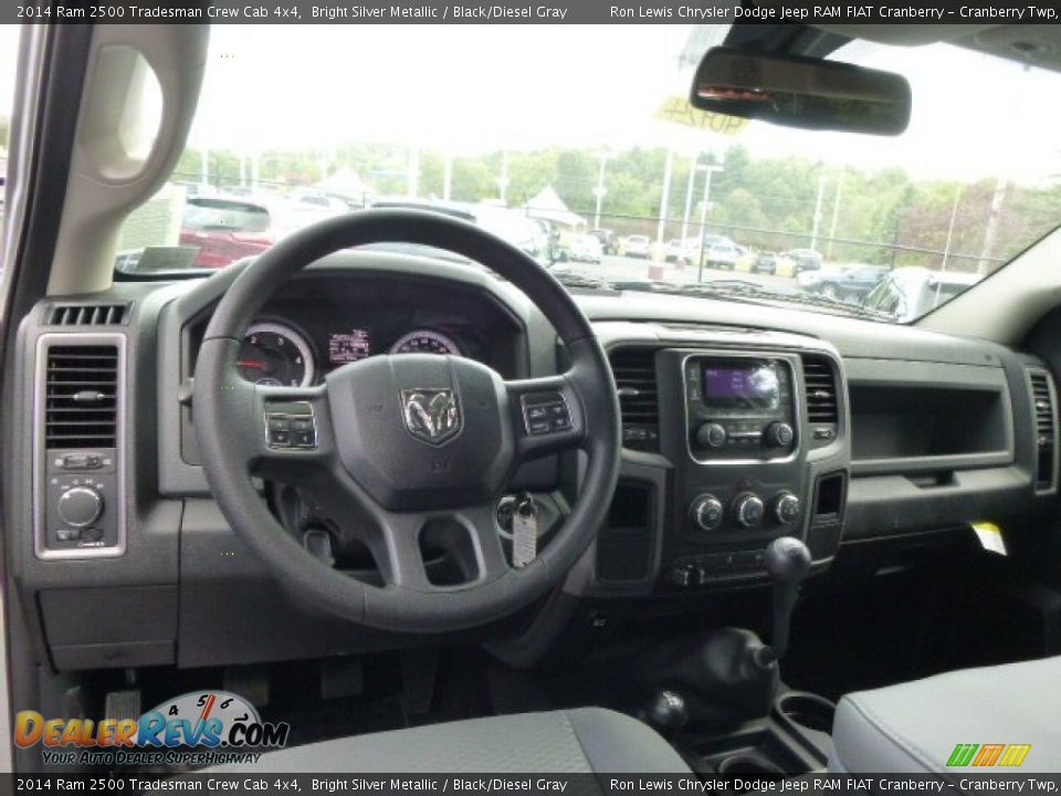 2014 Ram 2500 Tradesman Crew Cab 4x4 Bright Silver Metallic / Black/Diesel Gray Photo #14