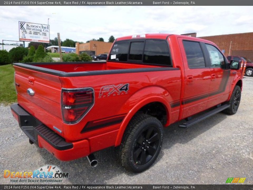 2014 Ford F150 FX4 SuperCrew 4x4 Race Red / FX Appearance Black Leather/Alcantara Photo #8