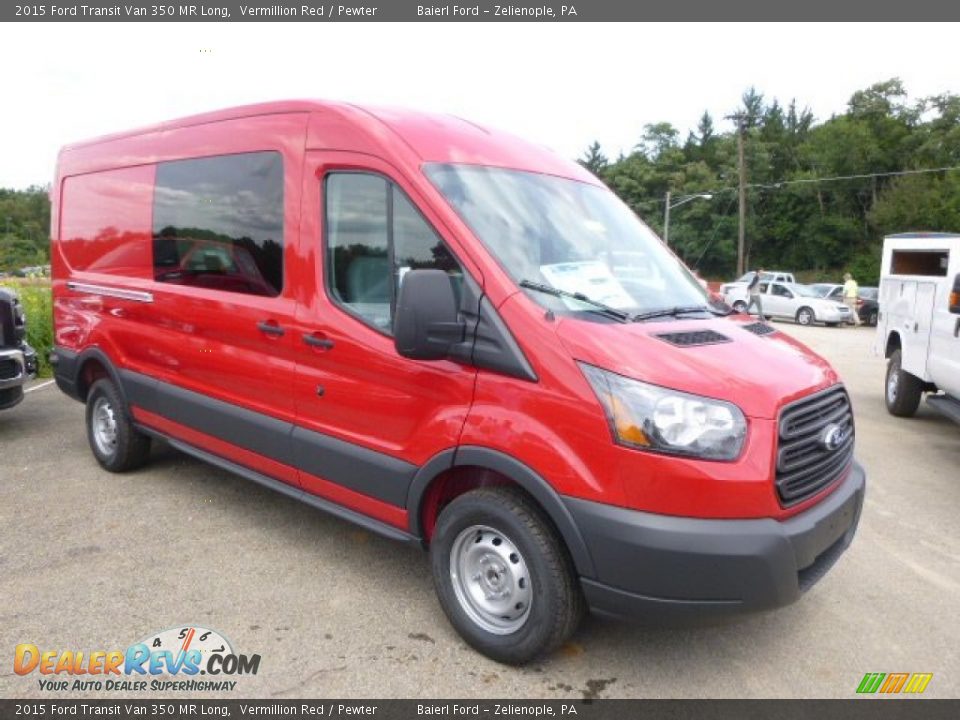 Front 3/4 View of 2015 Ford Transit Van 350 MR Long Photo #2