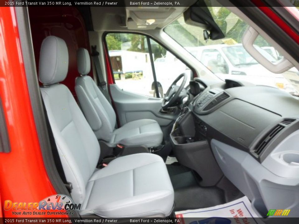Front Seat of 2015 Ford Transit Van 350 MR Long Photo #9