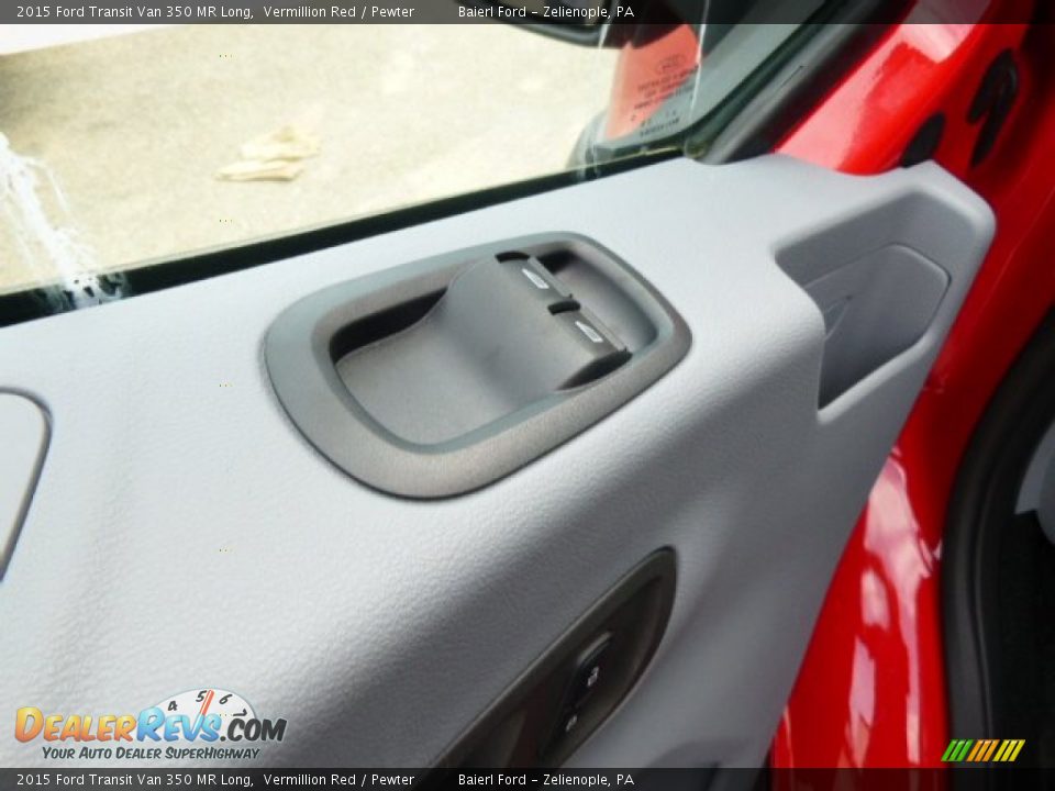 2015 Ford Transit Van 350 MR Long Vermillion Red / Pewter Photo #15