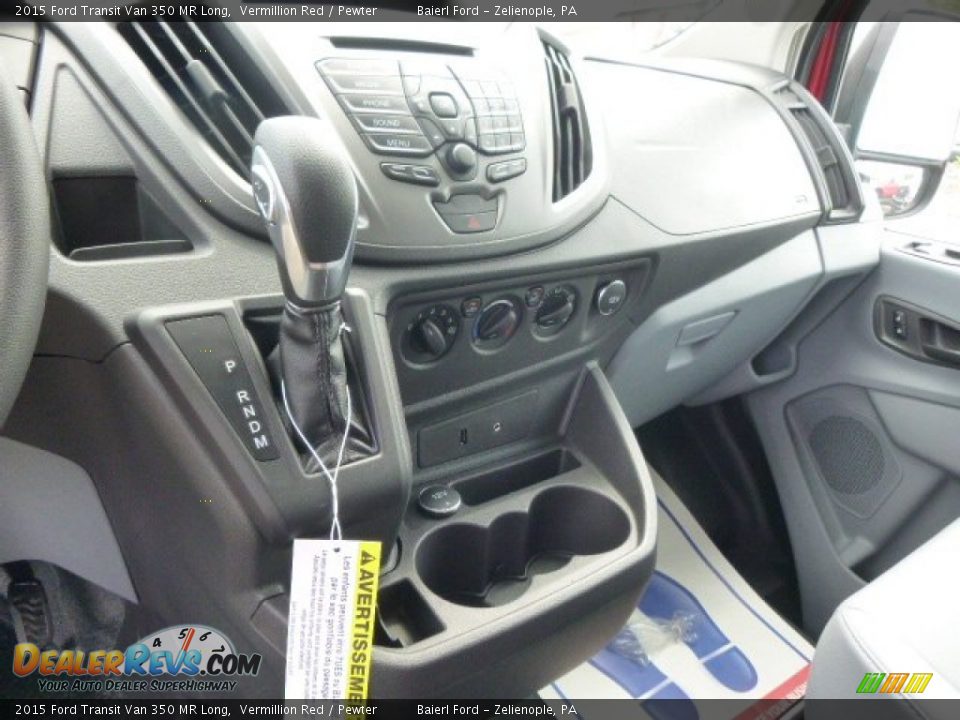 2015 Ford Transit Van 350 MR Long Vermillion Red / Pewter Photo #17