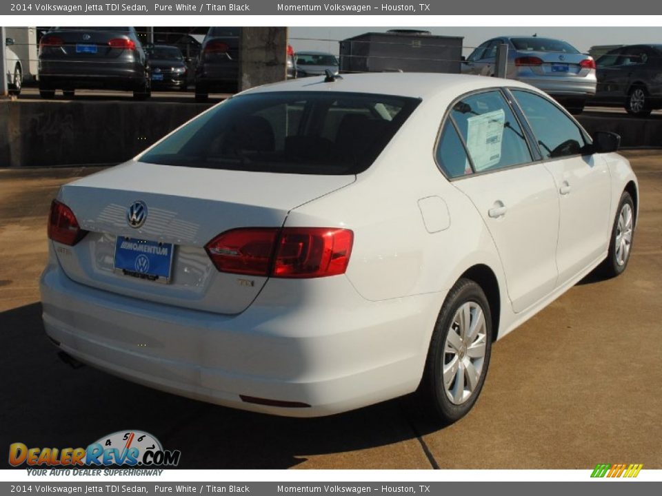 2014 Volkswagen Jetta TDI Sedan Pure White / Titan Black Photo #2