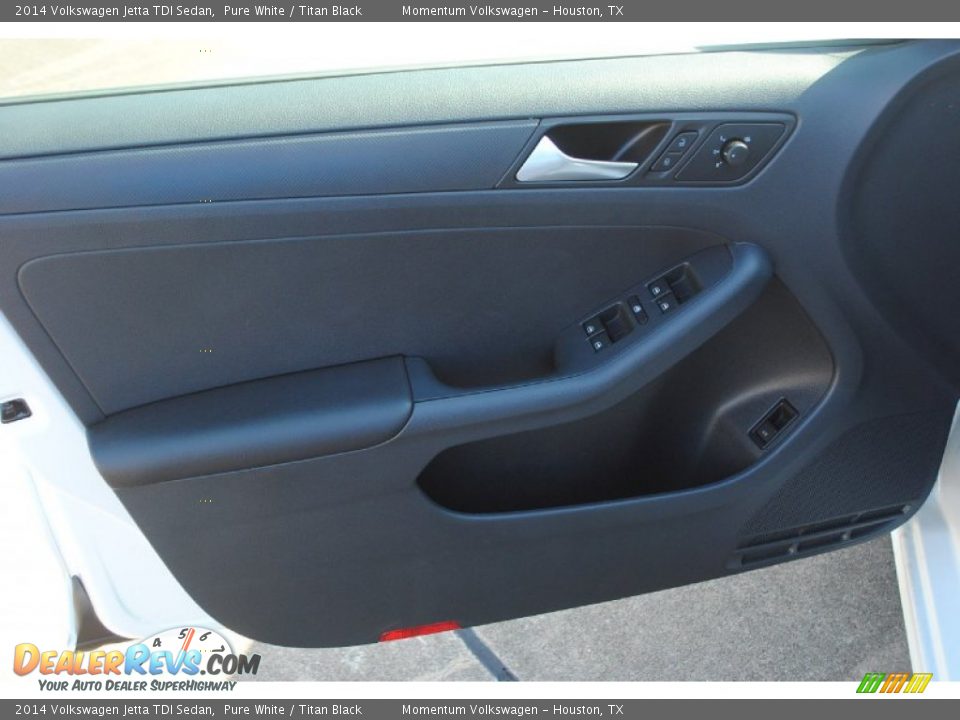 2014 Volkswagen Jetta TDI Sedan Pure White / Titan Black Photo #8