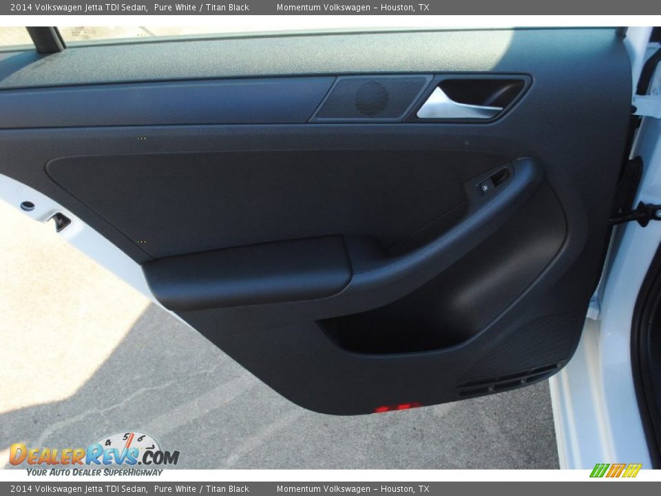 2014 Volkswagen Jetta TDI Sedan Pure White / Titan Black Photo #10