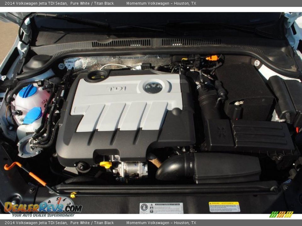 2014 Volkswagen Jetta TDI Sedan Pure White / Titan Black Photo #28