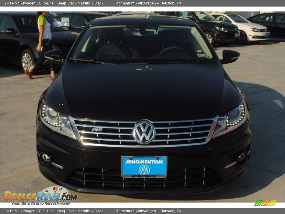 2014 Volkswagen CC R-Line Deep Black Metallic / Black Photo #6