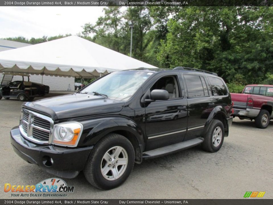 2004 Dodge Durango Limited 4x4 Black / Medium Slate Gray Photo #1