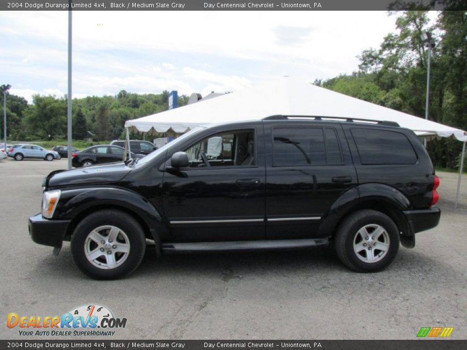 2004 Dodge Durango Limited 4x4 Black / Medium Slate Gray Photo #2