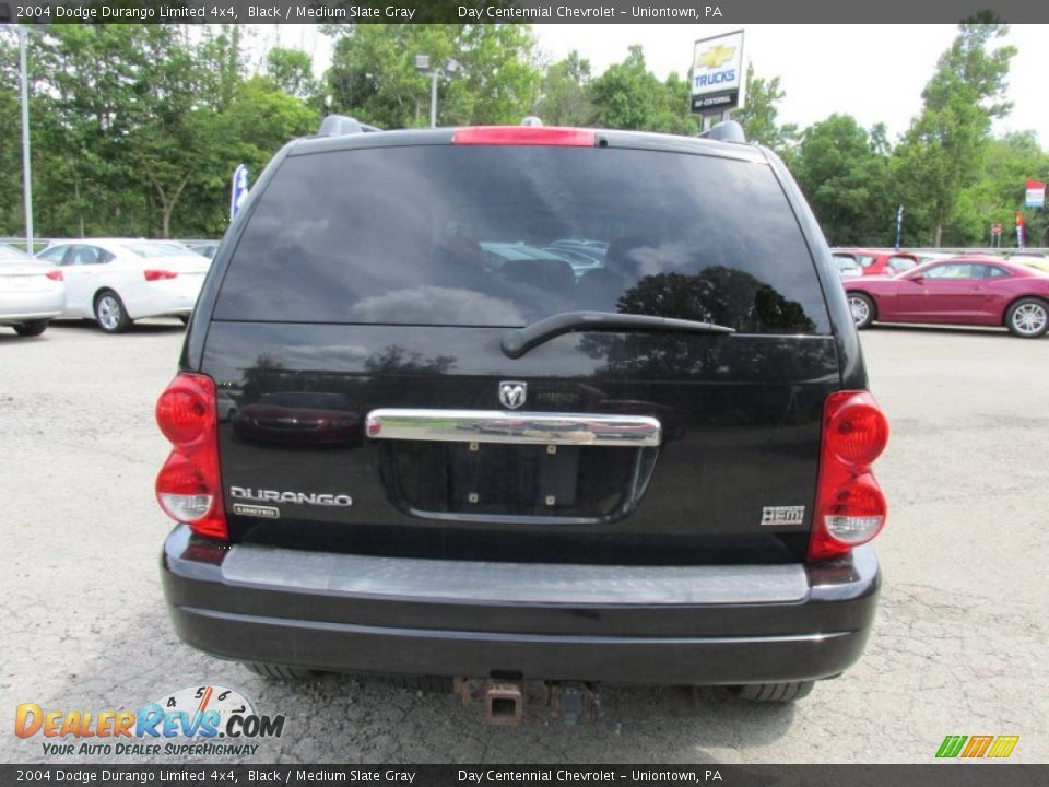 2004 Dodge Durango Limited 4x4 Black / Medium Slate Gray Photo #7