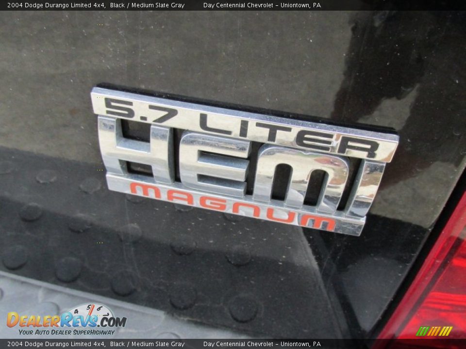2004 Dodge Durango Limited 4x4 Black / Medium Slate Gray Photo #9