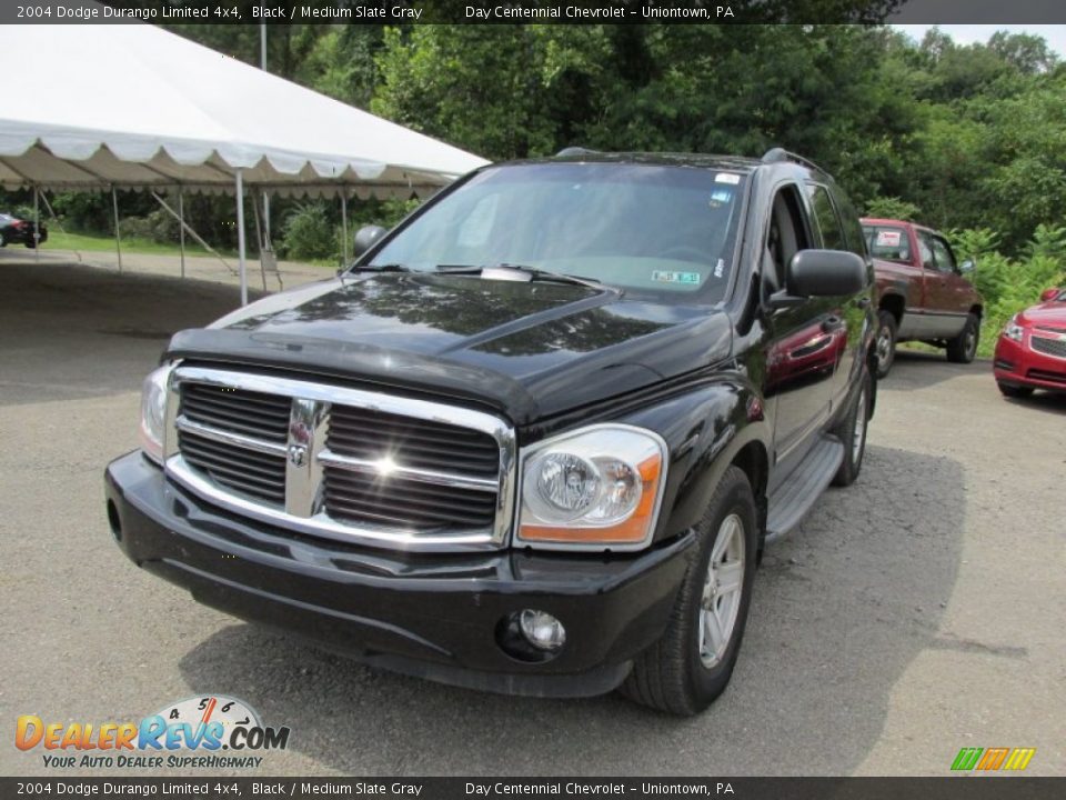 2004 Dodge Durango Limited 4x4 Black / Medium Slate Gray Photo #16