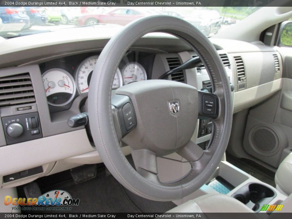 2004 Dodge Durango Limited 4x4 Black / Medium Slate Gray Photo #27