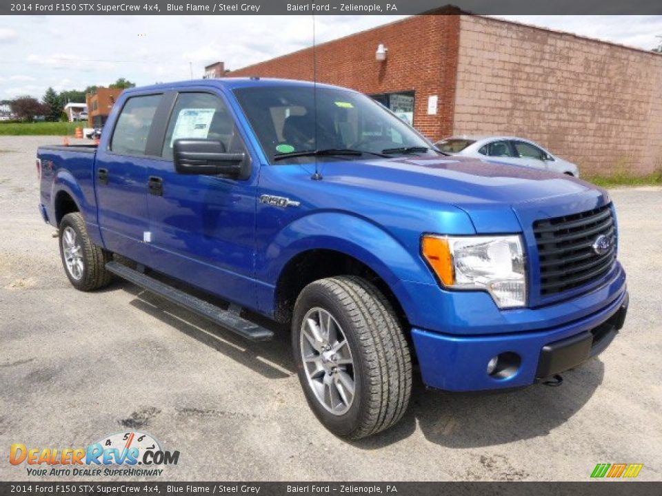 2014 Ford F150 STX SuperCrew 4x4 Blue Flame / Steel Grey Photo #2