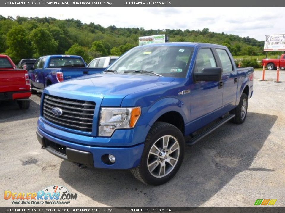2014 Ford F150 STX SuperCrew 4x4 Blue Flame / Steel Grey Photo #3